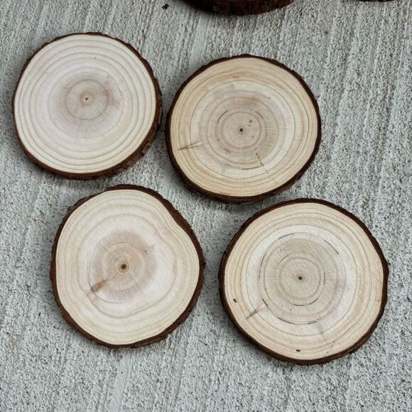 6 Wooden Drink Coasters - Picture 4 of 4